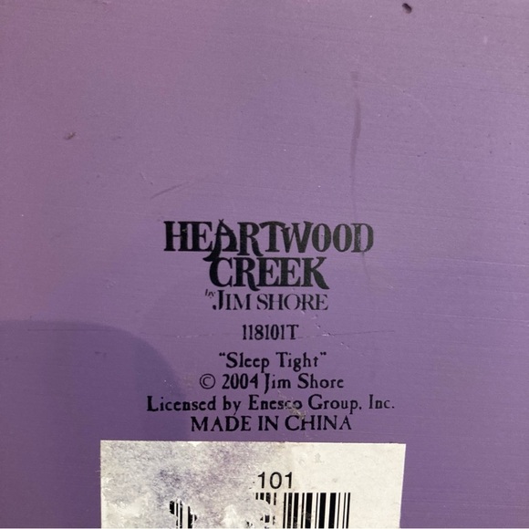 JIM SHORE Sleep Tight Cat On  a Tombstone With a Fence Resin - Picture 9 of 9